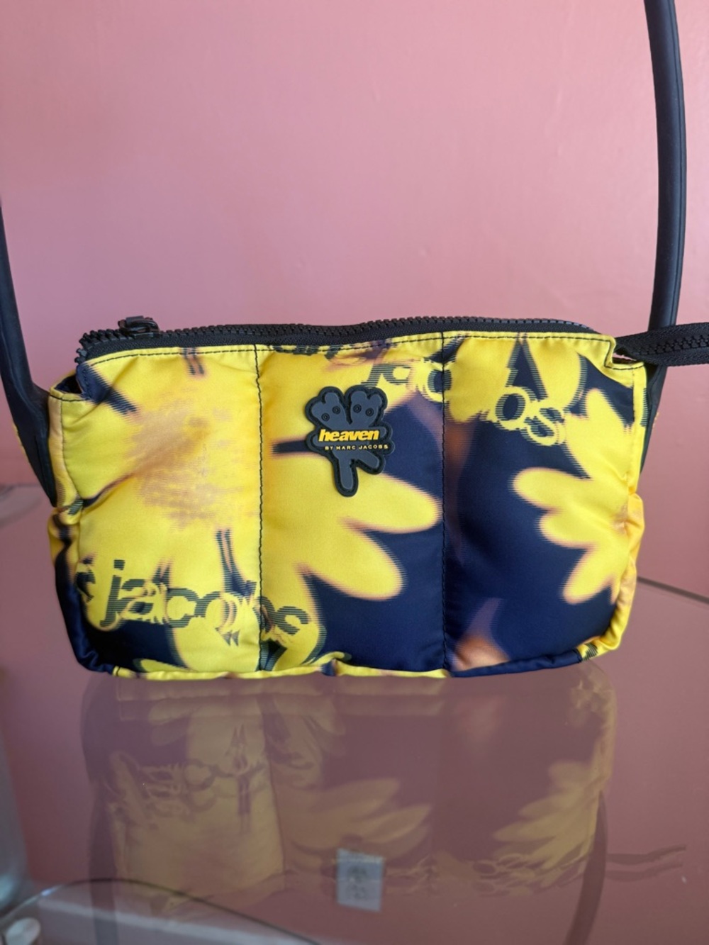 Heaven by Marc Jacobs Yellow Daisy Floral Shoulder Bag